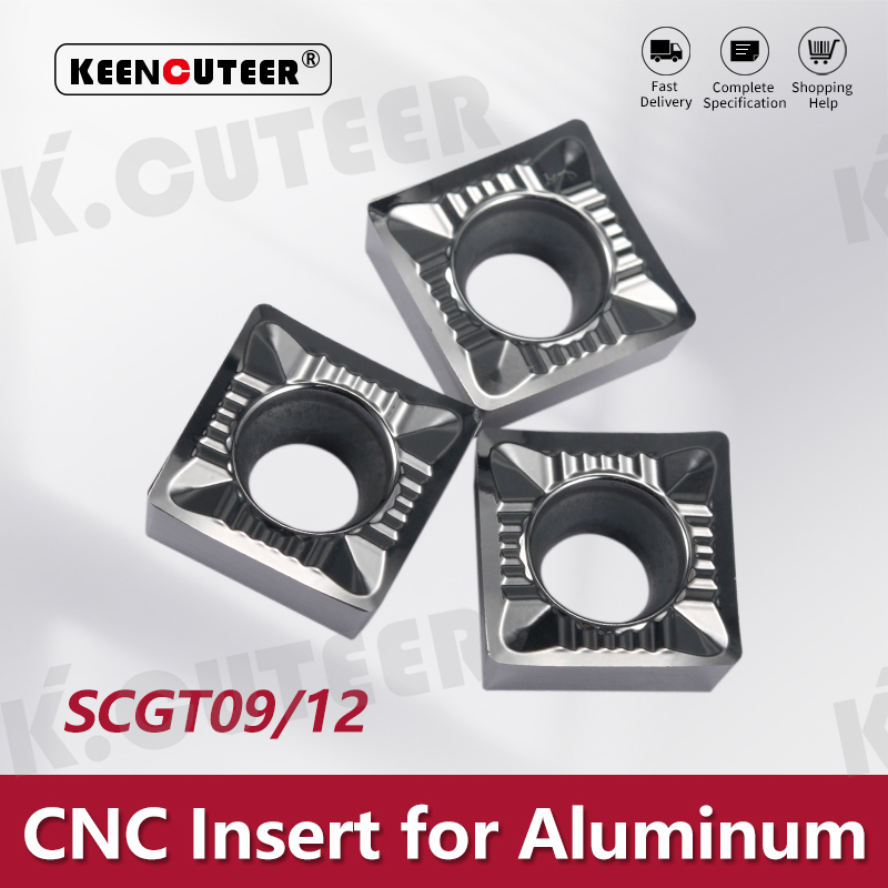 SCGT Carbide Insert for Aluminum SSDCN External Turning Tool Blade Lathe Parts CNC Cutter