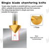 90 Degree Slant Hole Chip Chamferer M35 Cobalt Coated Drill Bit