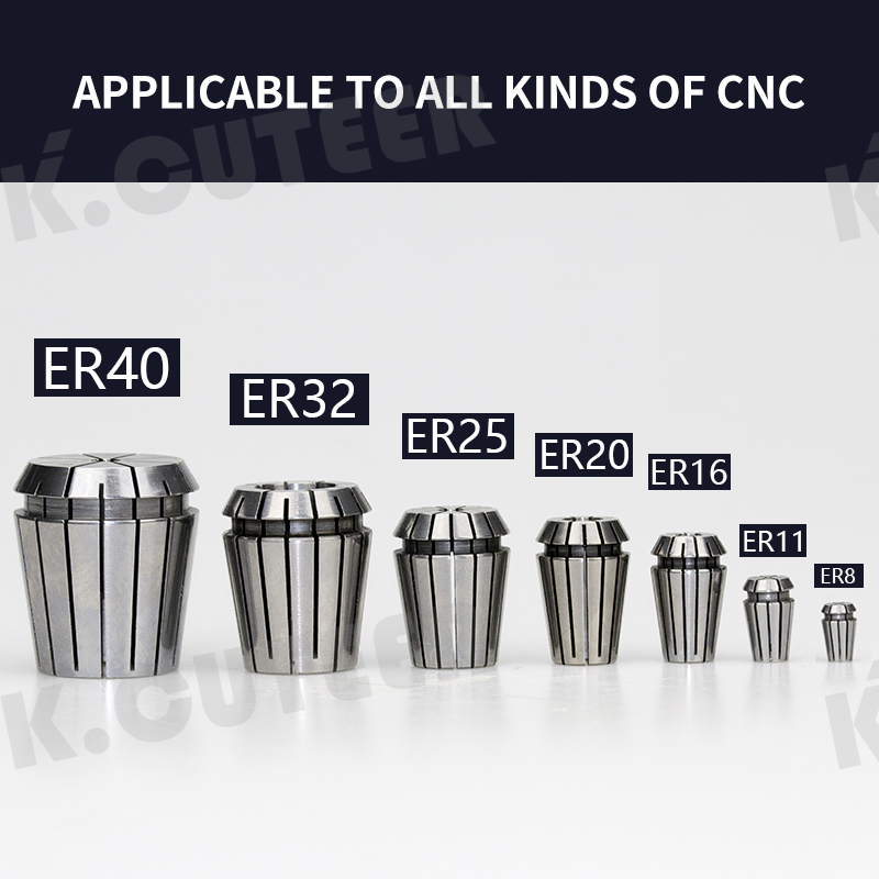 1/5pcs 0.015 ER ER25/32/40 Precision Spring Collet Chuck 1MM-20MM 