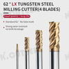 HRC62 tungsten steel end mill special straight shank end mill CNC machine bit