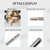 Tungsten Steel Straight Shank Milling Cutter CNC Machines Tools Alloy Coating Carbide