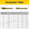 Metric Titanium Plated HSS Spiral Point Tap Spiral Flute Tap