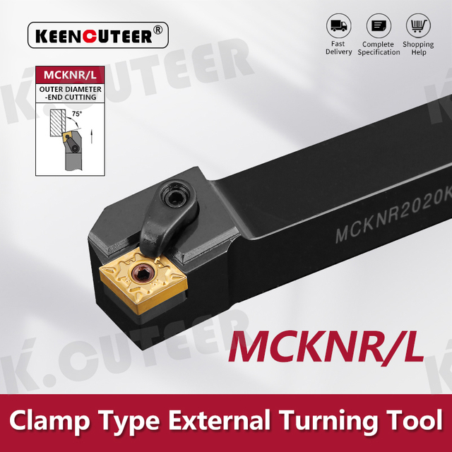 External Turning Tool Holder CNMG Carbide Inserts MCKNR/L Lathe Cutting Tools Set