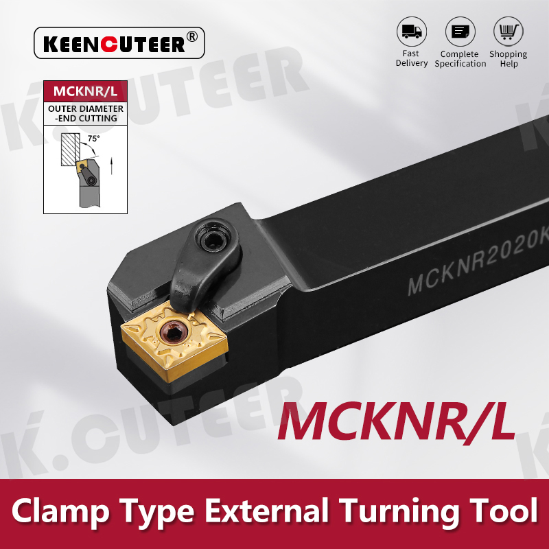 External Turning Tool Holder CNMG Carbide Inserts MCKNR/L Lathe Cutting Tools Set