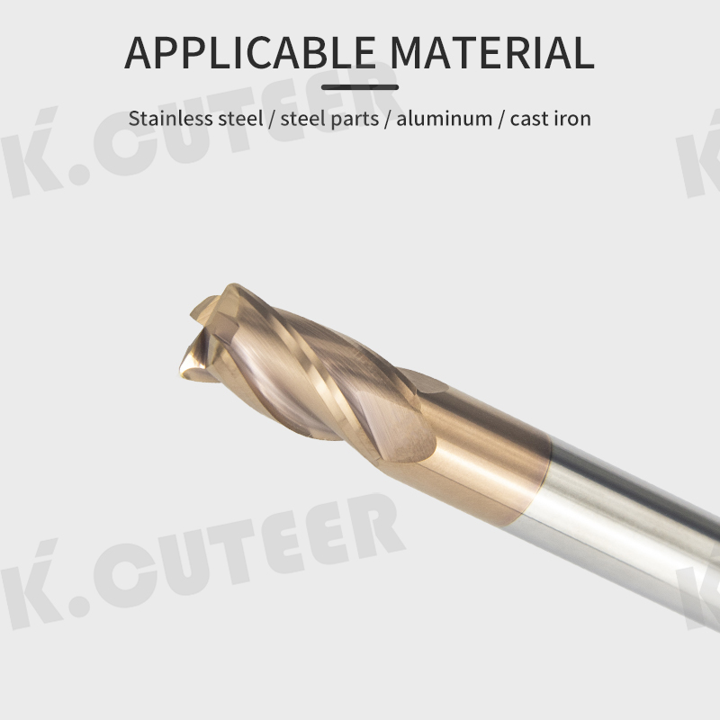  CNC machining machine tool tungsten steel alloy round nose milling cutter