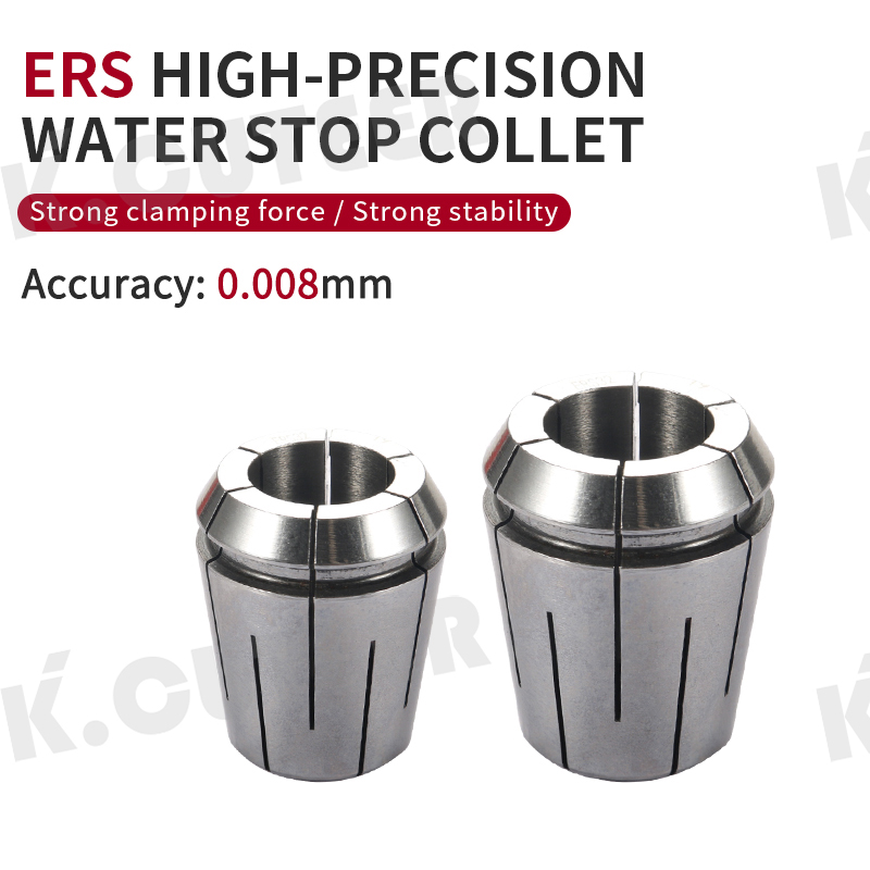 CNC Mechanical Water Stop Chuck High Precision ERS16/20/25/32 Center Outlet Collet