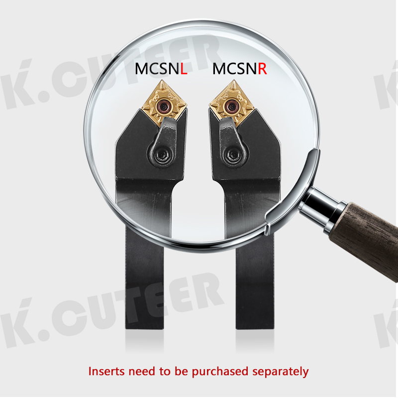 MCSNR2020K12 MCSNR2525M12 External Turning Tool Holder CNMG Carbide Inserts