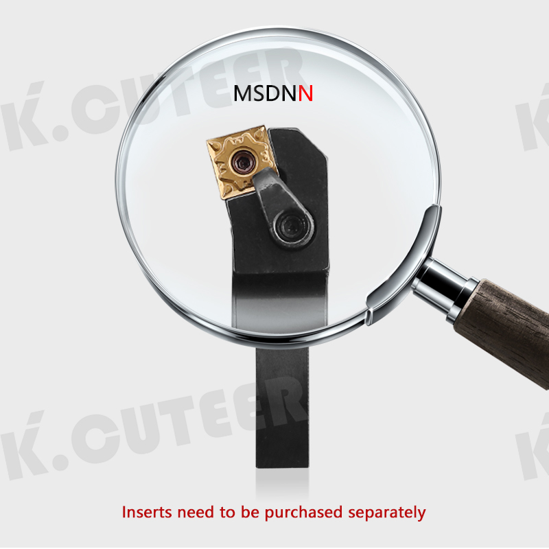 External Turning Tool Holder SNMG12 Carbide Inserts MSDNN Lathe Cutting Machine Tools 