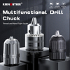 Drill Chuck Metal Heavy Duty Thread Quick Change Adapter Self Tighten 