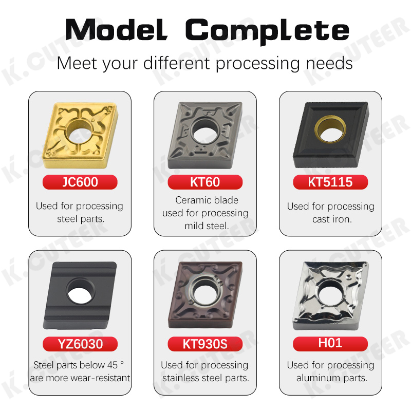 Carbide Insert for Mclnr External Turning Tool Cnmg12 Aluminium Blade Stainless Steel
