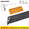 SVQCR1616H11 SVQCR2525M16 Indexable External Turning Tool Holder Right Hand Tool Holder