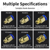Straight-Through PC Thread Pneumatic Connector Suitable For CNC Lathe Joint
