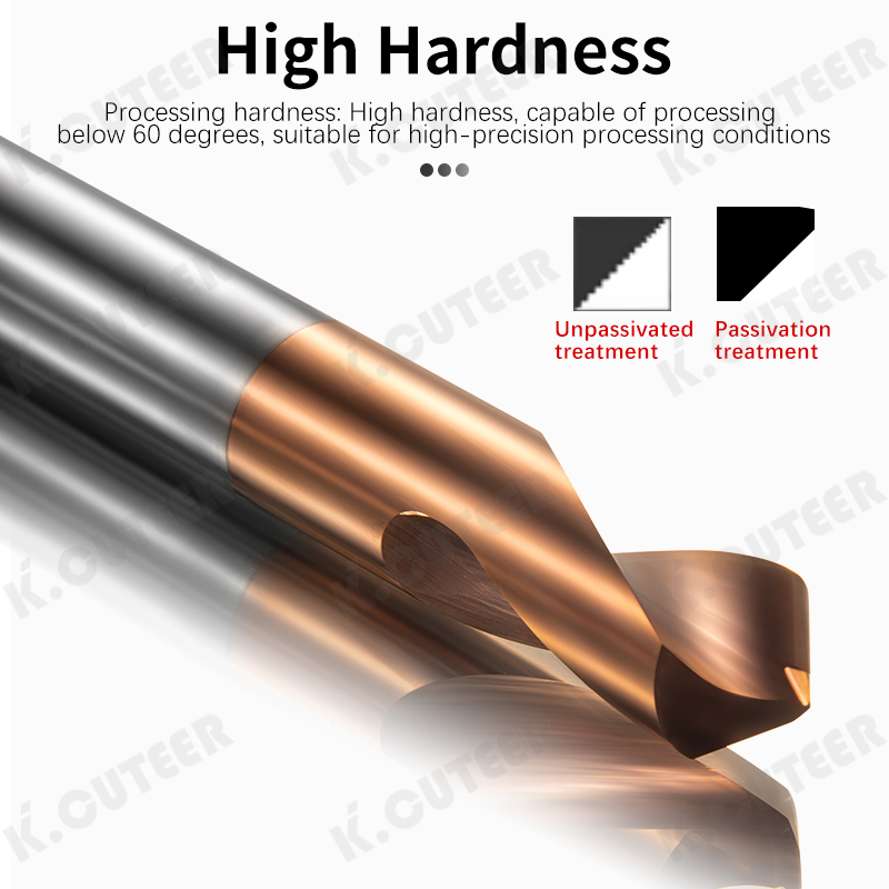 90° CNC Center Drill for Steel or Aluminum, Multi-Function Precision Centering Bit