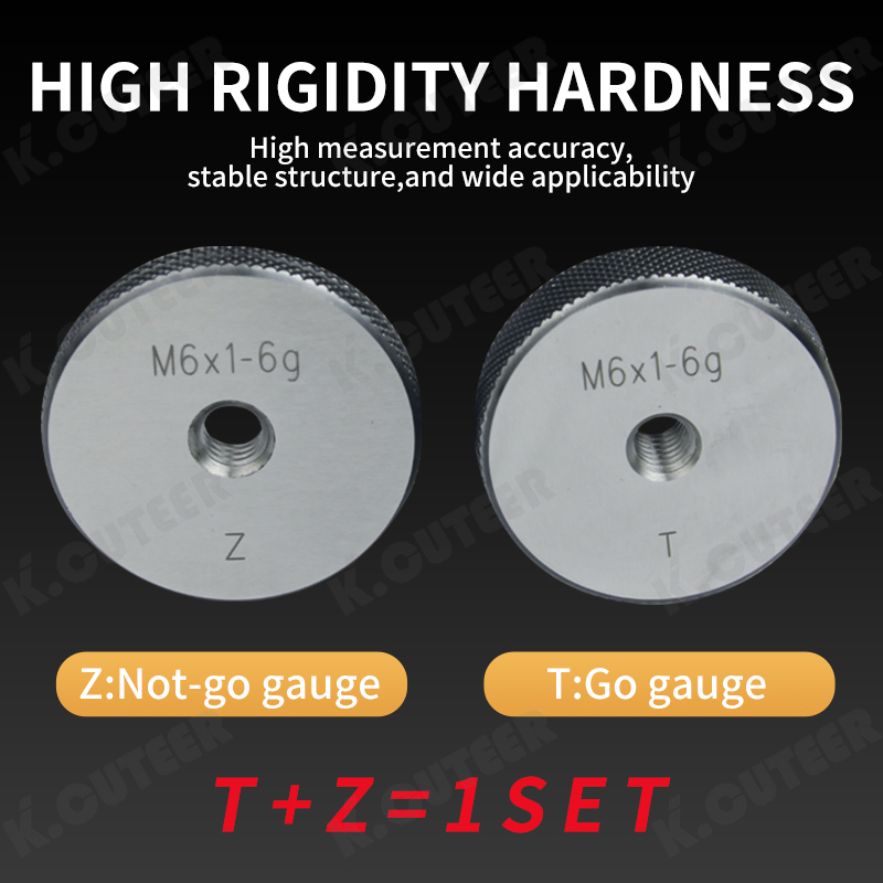 60-Degree Metric Thread Ring Gauge for M2-M20 Taper Gauge Measuring Tool for Precision Engineering