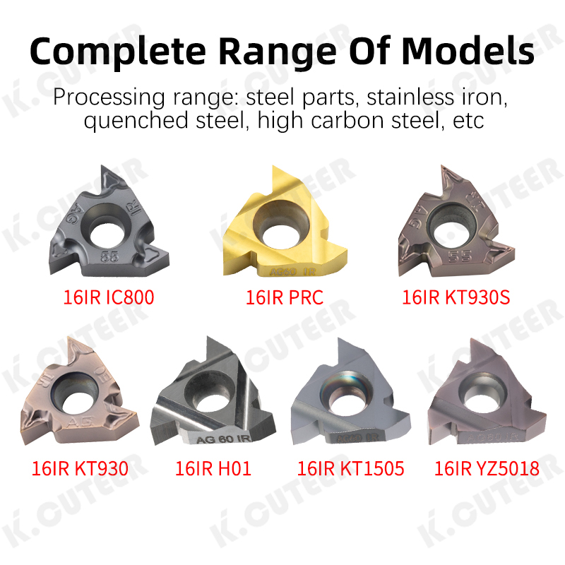 16IR Thread Insert Carbide Insert CNC Turning Insert Slotting Thread Turning Tool