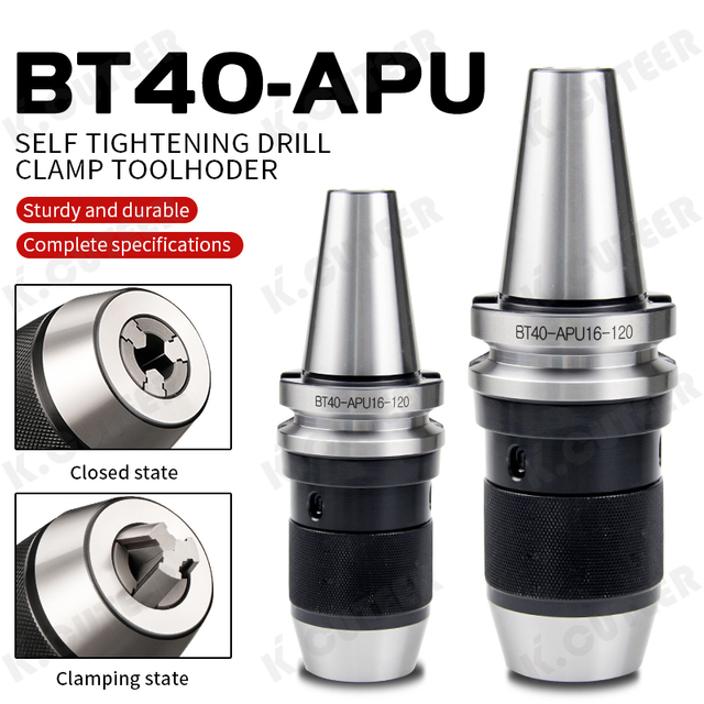 High Precision Self-Tightening Bt30/40 Drill Chuck Tool Holder