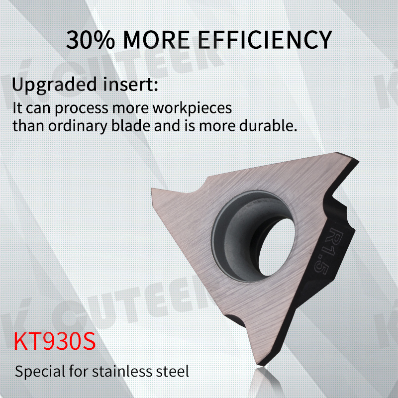 Gba43r300 Kt930s Turning Tool Lathe Tool Carbide Shallow Groove Inserts