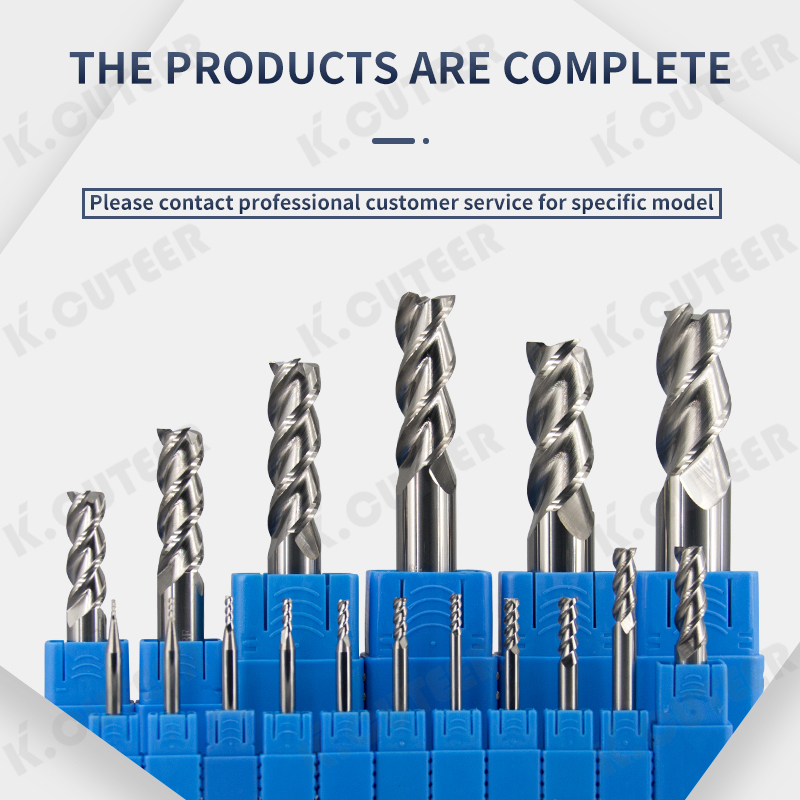Cutting HRC50 3 Flute Alloy Carbide Milling Tungsten Steel Milling Cutter End Mill