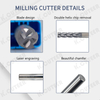 Premium 4-Flute Tungsten Steel End Mill for Precision Cutting