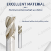 Hcr65 High Precision 3 Flute White Steel Milling Cutter