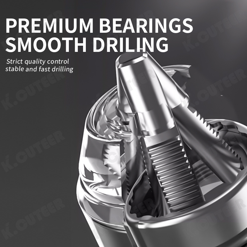 Cordless Electric Drill with Impact Chuck Wrench Conversion