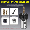 CNC Motor Spindle Drill Chuck Tool Holder Tail Hole Connection Tool Holder