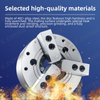 CNC Lathe Three-Jaw Hydraulic Chuck with Oil Pressure Power Clamping