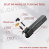 CNC Lathe Tool 45-Degree Composite Mcsnr External Turning Tool Holder