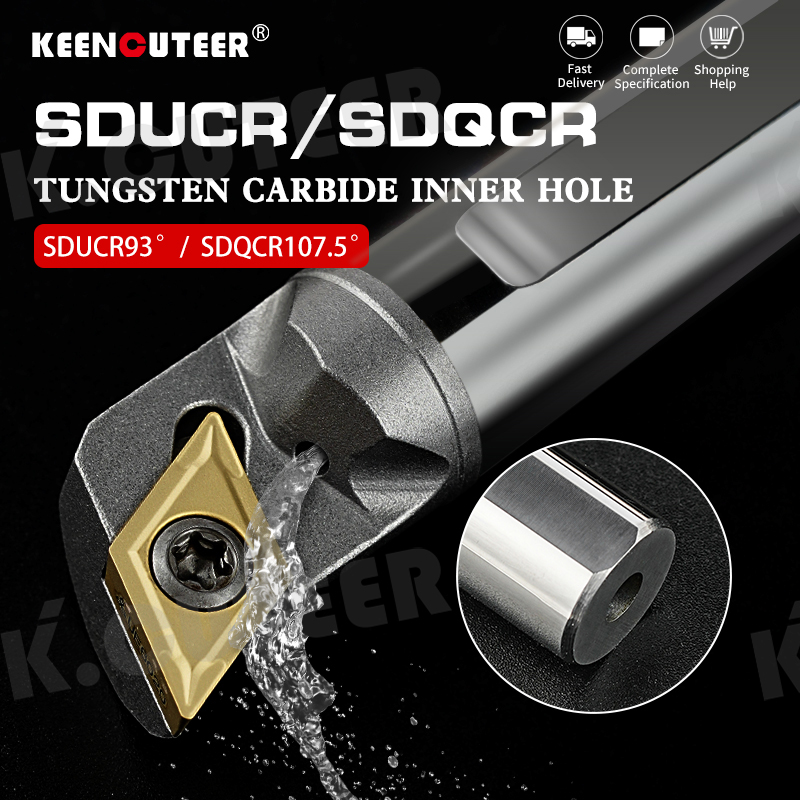  Internal Cooling Turning Tool Tungsten Steel Screw Boring Bar CNC Carbide Blade Lathe Tool