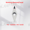 Diamond PCD extrusion blade special PCD CNC tool grain for automobile hub extrusion