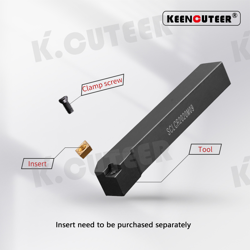 External Turning Tool Carbide Inserts Lathe CNC Cutting Tools Set SCLCR/L 1616 2020 2525
