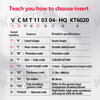 VCMT Carbide Insert for Cermet SVJCR/L External Turning Tool