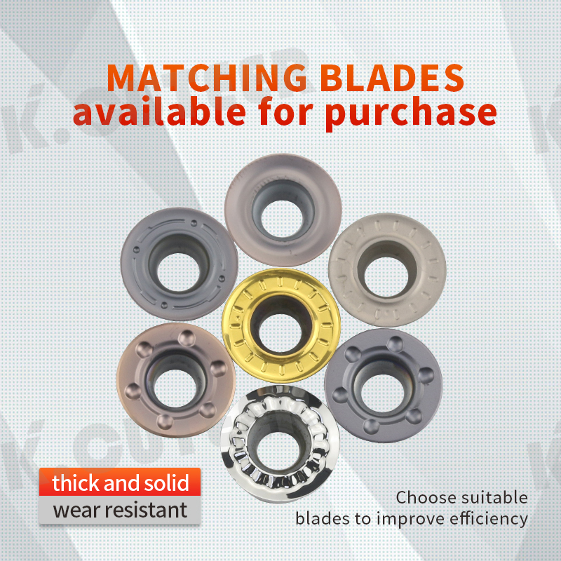 CNC circular milling insert milling machining center, milling machine, round cutter cutter