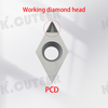 Diamond PCD blade Chip blade cutter cnc indexable insert turning tool 