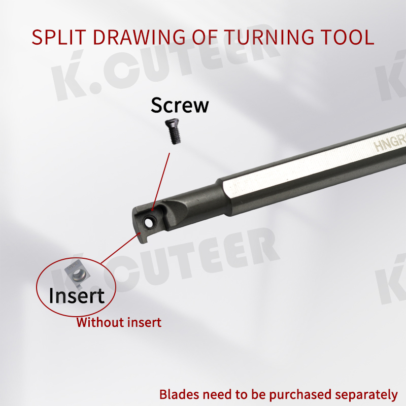 High Speed Steel Tools Inner Diameter Groove Turning Tool Boring Bar Carbide Insert