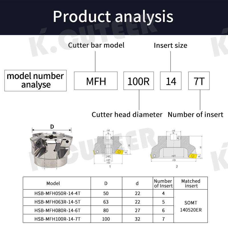  High-precision Anti-vibration Knife Equipped with Blade SOMT140520ER-GM Turning Tool