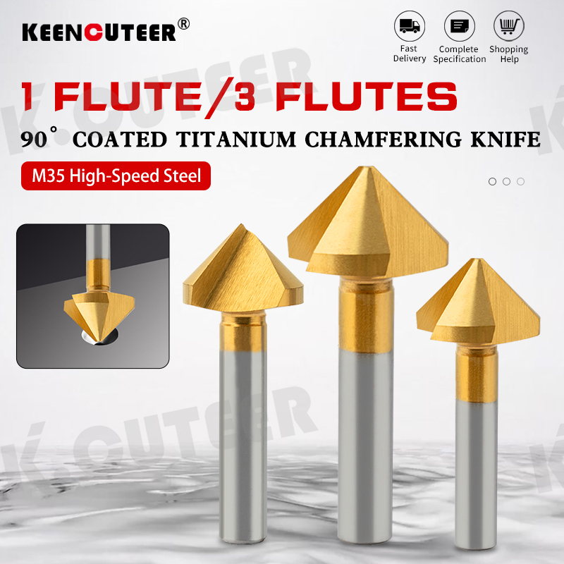 90 Degree Slant Hole Chip Chamferer M35 Cobalt Coated Drill Bit