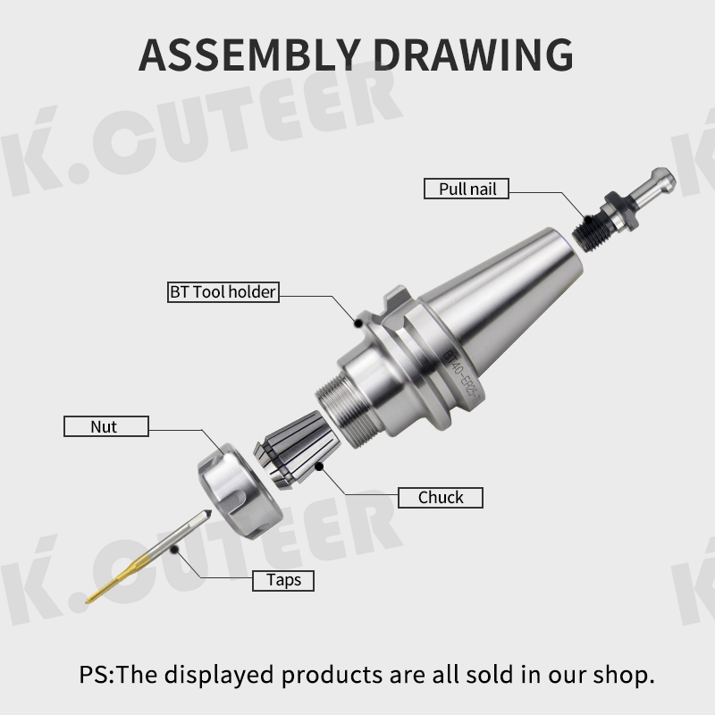 CNC machining lathe turning parts containing cobalt small taps