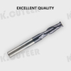 Tungsten Steel End Mills 1mm 6mm 12mm 2Flute HRC50 Straight Shank Milling Cutter 