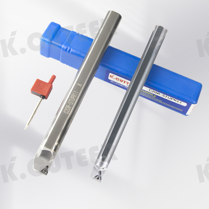 STUPR Internal Cooling Tungsten Steel Cutter Bar Blade Lathe Tool 