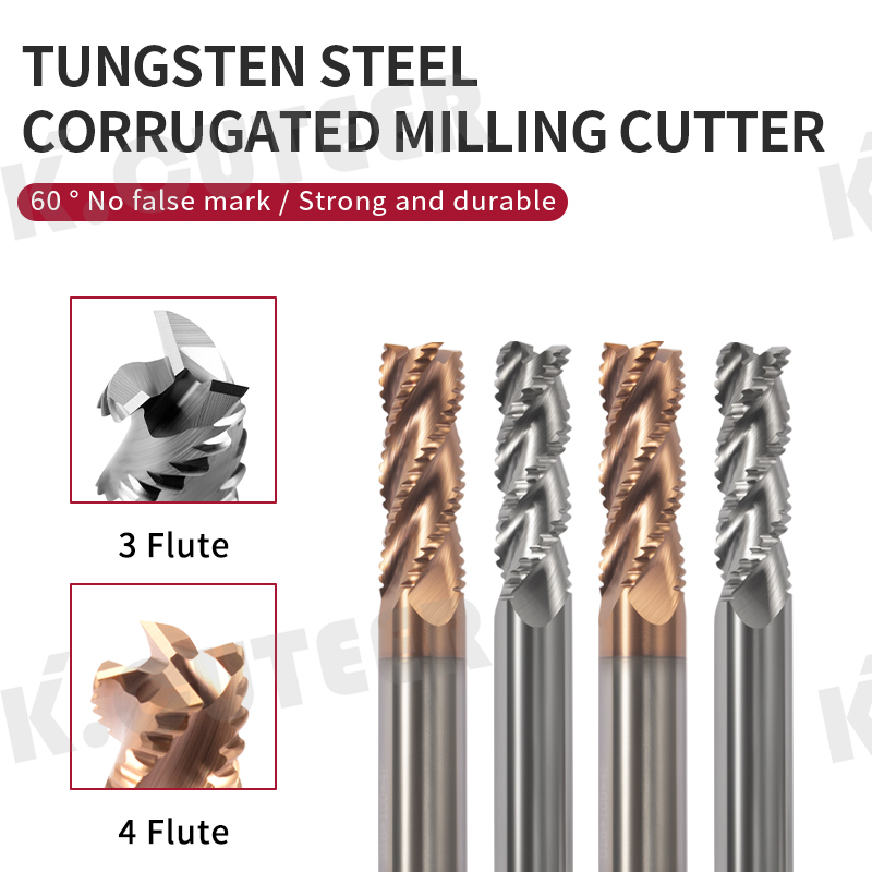 CNC Machining Machine Tool Tungsten Steel Alloy Corrugated Milling Cut