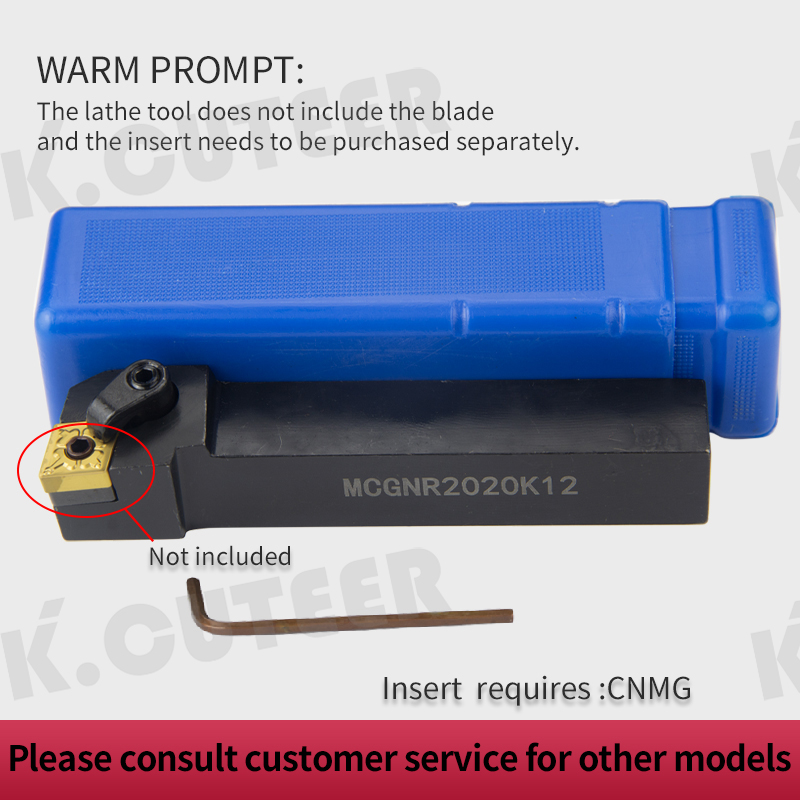 MCGNR/L External Triangul Turning Tool Holder CNMG Carbide Inserts Lathe Cutting Tools 