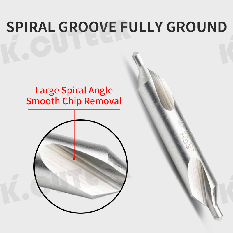  HSS Center Drill 60 Degree Countersink 4mm-14mm Angle Bit