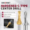 Titanium Plated C-Shape Center Drill Coated High Speed Steel Positioning Chamfering Drill 