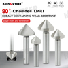 Keencutter 90° Chamfer Drill Cobalt Containing Wear-Resistant Single Inset and Three Insert