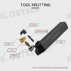 MWENN2020K08 MWENN2525M08 External Turning Tool Holder 