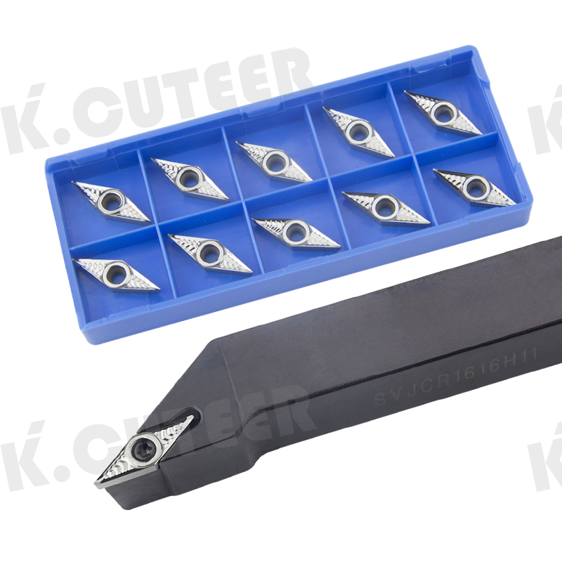 SVJCR1212H11 SVJCR1616H11 SVJCL1616H11 External Turning Tool Holder VCGT11 Carbide Inserts 