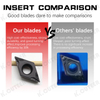 Dcmt07 Carbide Insert Diamond Dcmt CNC Blade Cutter Lathe for Sdjcr/L07