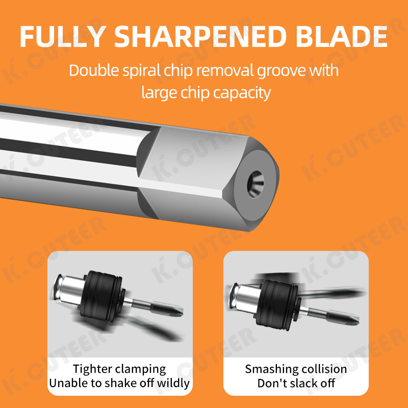 High-Speed Steel Taps with Cobalt for Aluminum and Steel