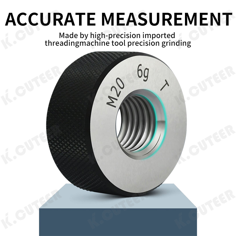 60-Degree Metric Thread Ring Gauge for M2-M20 Taper Gauge Measuring Tool for Precision Engineering